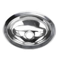 thumbnail image 3 of Fregadero de Barra de Acero Inoxidable, Fregadero Redondo de Acero Inoxidable 304 Pulido con Espejo, Fregadero de Cocina de un Solo Seno, Ideal para Autocaravanas, Furgonetas,, 3 of 9