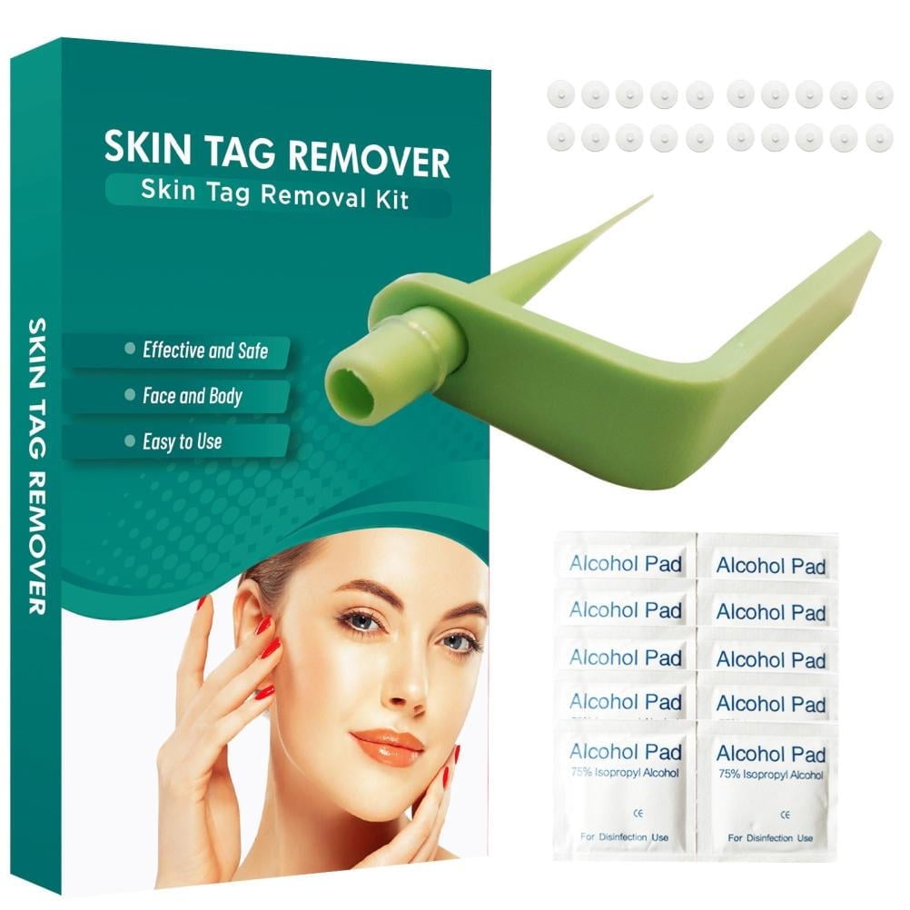 Skin Wart Remover Kit Skin Wart Removal Device with 20 Bands for Face