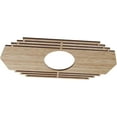 thumbnail image 2 of Ekena Millwork 20"W x 10"H x 5 1/4"ID x 1/4"T Chrysler Wood Fretwork Pierced Ceiling Medallion, Red Oak, 2 of 3