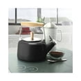 thumbnail image 2 of Chantal SVEN Enamel on Steel Whistling Teakettle with Natural Wood handle, 1.4 quarts, Black, 2 of 2