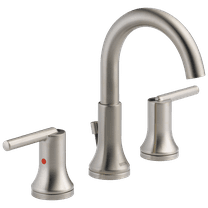 Delta Trinsic Two Handle Widespread Bathroom Faucet in Stainless 3559-SSMPU-DST