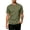 Army Green, variant on Mens Athletic Short Sleeve T-shirts Quick Dry Fit Workout Sun Protection Swim Shirts Running Rash Guard UPF50+