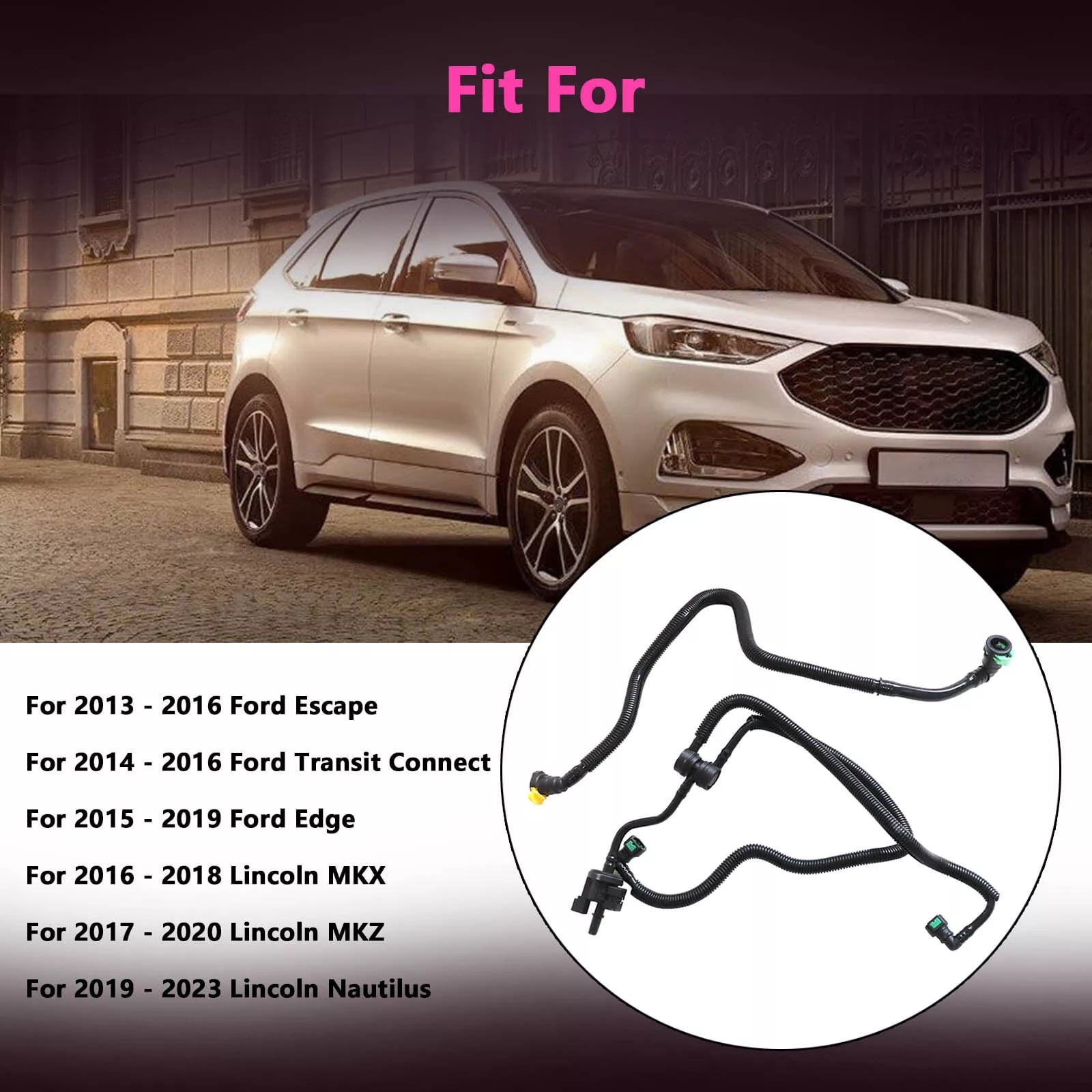Vapor Canister Purge Valve F2GZ9D289A Fits For Ford 2015-2019 Edge 2.0L EcoBoost