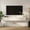 White, variant on Demi Bonn Floating TV Stand with Touch-Sensitive LED Lighting, Built-in Power Strip (3 AC Outlets + 2 USB), Fluted Wood Wall-Mounted Entertainment Center for Living Room, Black