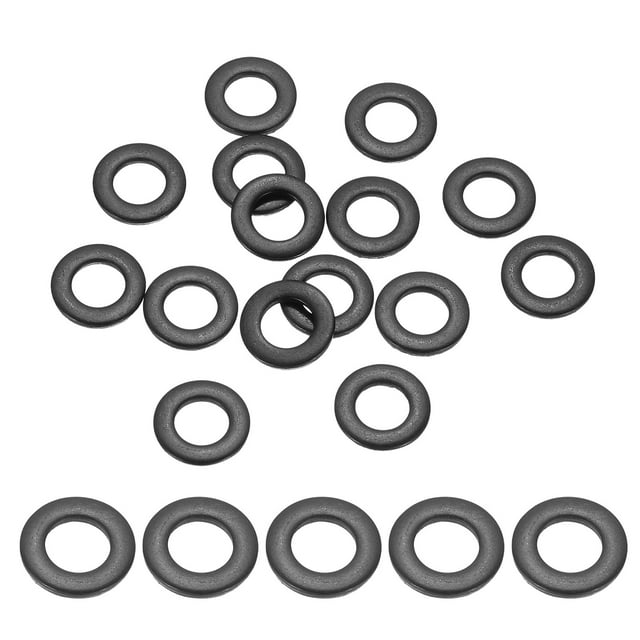 Uxcell 80 Pcs Arandelas de acero inoxidable M6 M6 x 0.47 x 0.06 pulgadas Arandelas planas Arandela de aplastamiento métrica