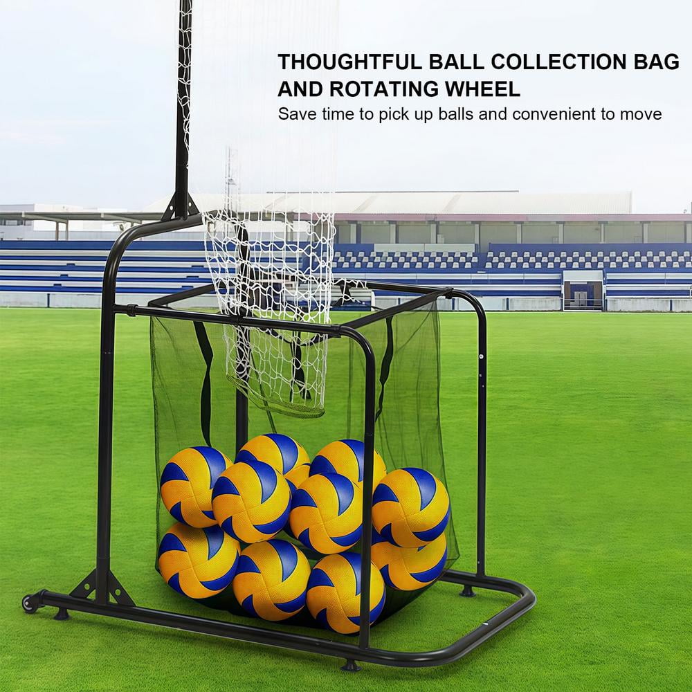 Volleyball Setting Trainer Volleyball Setter Training Equipment Adjustable Height Angle Practice Volleyball Net for Indoor and Outdoor Practice