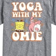 thumbnail image 3 of SpongeBob SquarePants - Yoga With My Omie Spongebob and Patrick - Men's Short Sleeve Graphic T-Shirt, 3 of 6