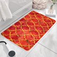 thumbnail image 3 of Red Yellow Checkered Pattern Flannel Non Slip Door Rugs,Washable Door Mats Indoor,Decorative Door Mats,Dirt-Resistant and Absorbent Doormat for Entrance,Bedroom,Kitchen,Bathroom,23.5x16in(60x40cm), 3 of 5