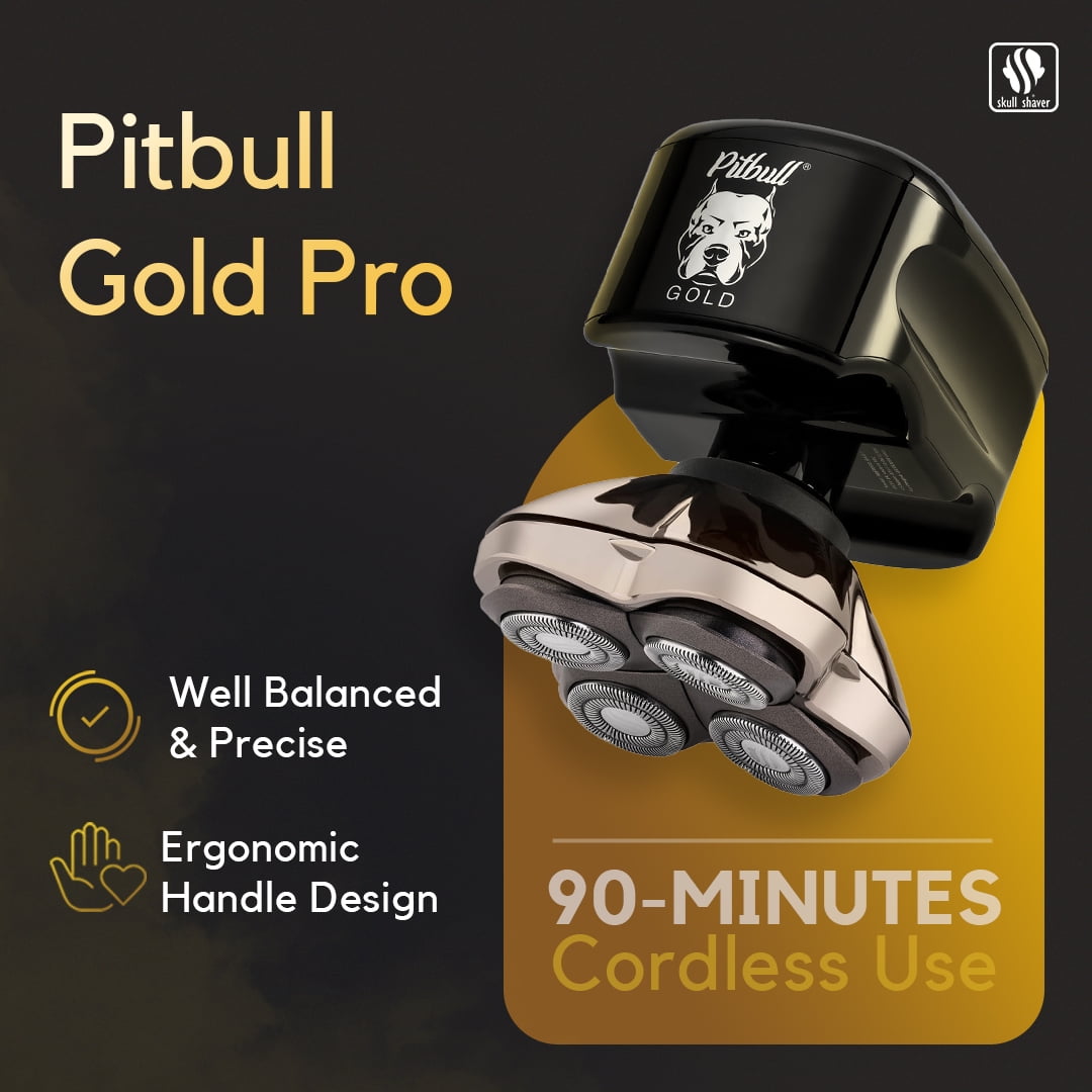 Skull Shaver Pitbull Gold PRO Head and Face Shaver: Ultimate Skull Shaver Pitbull Gold PRO Head and Face Shaver: Ultimate