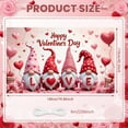 thumbnail image 2 of Cupid Themed Valentine's Day Banner Heart Pattern Love Display Red Color Romantic Heart Backdrop for Valentine's Day Party Romantic Dinner Couple Celebration, 2 of 9