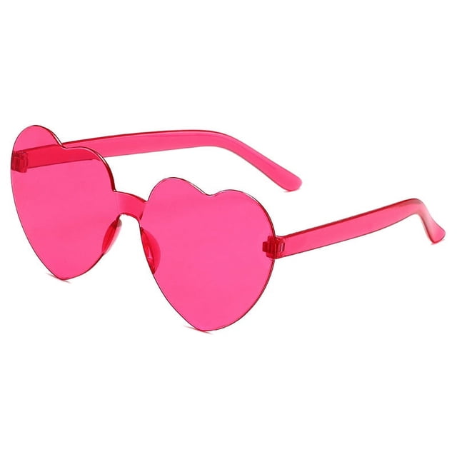 Gafas de sol transparentes de gelatina de color love para hombres y mujeres, gafas de sol con forma de corazón de melocotón, gafas de sol con forma de corazón
