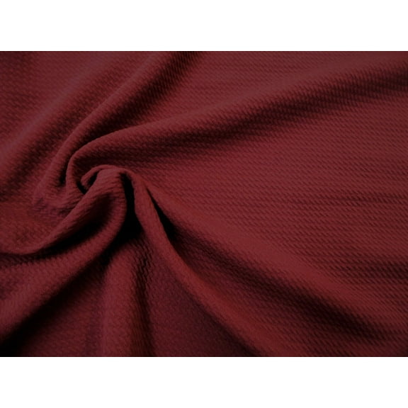 Bullet Textured Liverpool Fabric 4 way Stretch Burgundy Wine S20 (Yard)