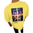 thumbnail image 3 of Retro Streetwear Hop T Shirts for Men Crewneck Short Sleeve Y2K Graphic Tee Relaxed Fit Summer Tops Yellow S, 3 of 8