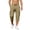 Brown, variant on Men's Cotton Linen Capri Pant Comfy Casual Breathable Elastic Waist Drawstring Summer Beach 3/4 Shorts with Pockets Light Blue L