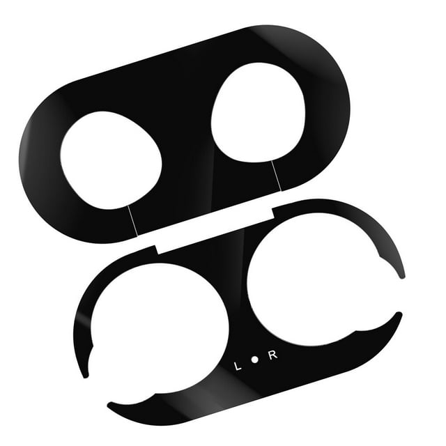 pitrice Metal Dust Guard Protective Sticker Case Shell Skin Replacement Black Galaxy Buds