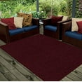 thumbnail image 5 of Saturn Collection Pet Friendly Indoor Outdoor Area Rug Burgundy - 33" x 66" Half Round, 5 of 5