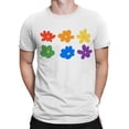 thumbnail image 2 of Colorful Doodle Flower Collection Men's T-shirt, 2 of 3