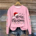 thumbnail image 2 of Enjoytime Womens Sweatshirt Christmas Printed Crewneck Pullover Sweatshirts Casual Lightweight Long Sleeve Tops 2025 Fall Winter Fashion Clothes, 2 of 4