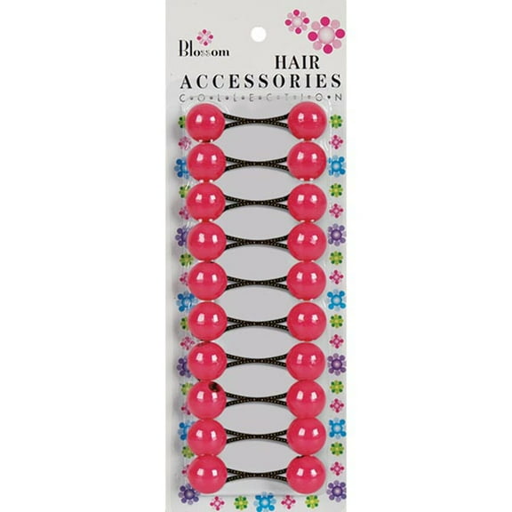 BLOSSOM - Hair Accessories Hair Knockers 10PCs HOT PINK Assorted #PPP01-05