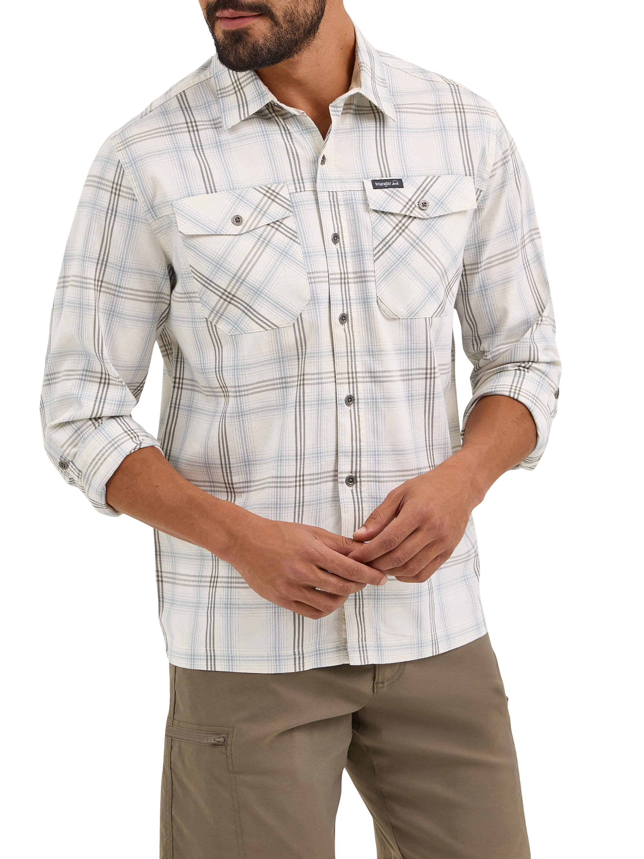 Wrangler Mens Long Sleeve Outdoor Shirt