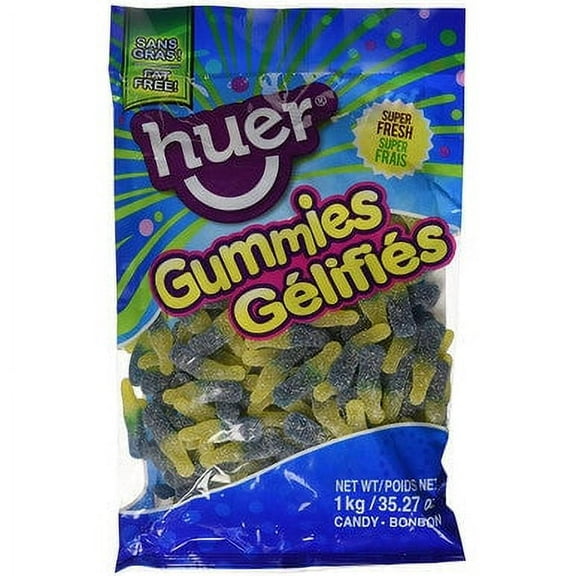 Huer Jumbo Sour Blueberry Lemonade Gummies, 1kg/2.2 lb