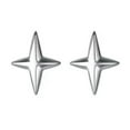 thumbnail image 7 of K-KED Tiny Cross Star Stud Earrings Student 925 Sterling Silver-Rose Gold, 7 of 7