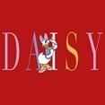 thumbnail image 2 of Girl's Mickey & Friends Daisy Duck Rainbow Name  Graphic Tee Red Large, 2 of 5