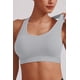 thumbnail image 2 of MIRITY - Brasier Deportivo con Espalda Cruzada para Mujer, Brasier Deportivo de Alto Impacto para Entrenamiento y Gimnasio, Black Lightgrey White, M, 2 of 6