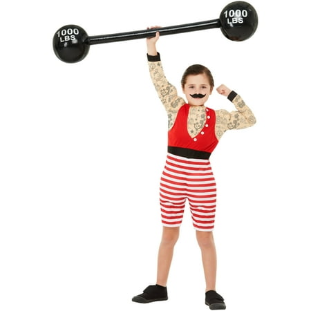 Boy's Vintage Circus Carnival Strongman Deluxe Costume