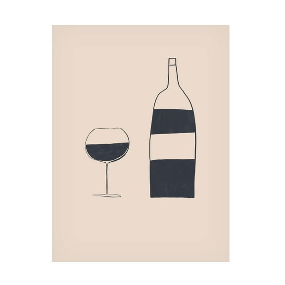 Trademark Fine Art Ivy Green Illustrations Wine Canvas Wall Art