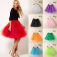 thumbnail image 2 of Aunavey Women's Tutu Skirt 50s Vintage Ballet Bubble Dance Skirts for Cosplay Party, 2 of 4