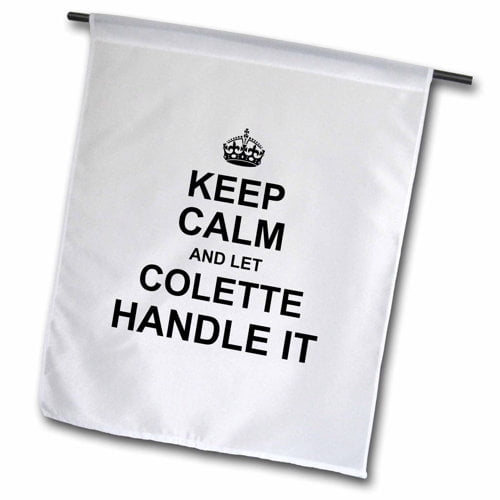 3dRose, Keep Calm and Let Colette Handle it - funny personal name, 18 x 27 inch Garden Flag