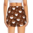 thumbnail image 4 of Goofa Sloths Need More Coffee Printed Women 2 in 1 Running Shorts,Quick Dry Athletic Workout Shorts,High Waisted Athletic Shorts with Liner Pockets-Medium, 4 of 9