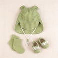 thumbnail image 3 of ROHUUQUE Kids Sun Hats UV Protection Wide Brim Boonie Hat Breathable Mesh Foldable Neck Flap Hat for Outdoor Green, 3 of 7