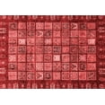 thumbnail image 1 of Ahgly Company Indoor Rectangle Abstract Red Modern Area Rugs, 2' x 4', 1 of 4