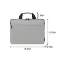 thumbnail image 3 of Blasgw Portable Laptop Bag 14.1Inch Tote Bag Gift Laptop Sleeve Laptop Carrying Bag Carrying Bag Handbag Gray Gray, 3 of 9