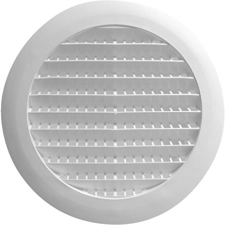 

Builders Best 6 In. White Plastic Round Eave & Soffit Vent RDV6S01