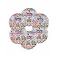 thumbnail image 7 of 13 Inch Round Placemats Set of 6, Spring Gnomes Non Slip Heat Insulation PP Table Mats, Farmhhouse Floral Botanical Blue Plaid Washable Place Mats for Kitchen Dining Party Table Decor, 7 of 7