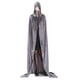 thumbnail image 4 of Injueey Halloween medieval Wicca Vampire Robe Cape Disfraces Capa de terciopelo con capucha Kits de decoración para fiestas gris METRO, 4 of 6