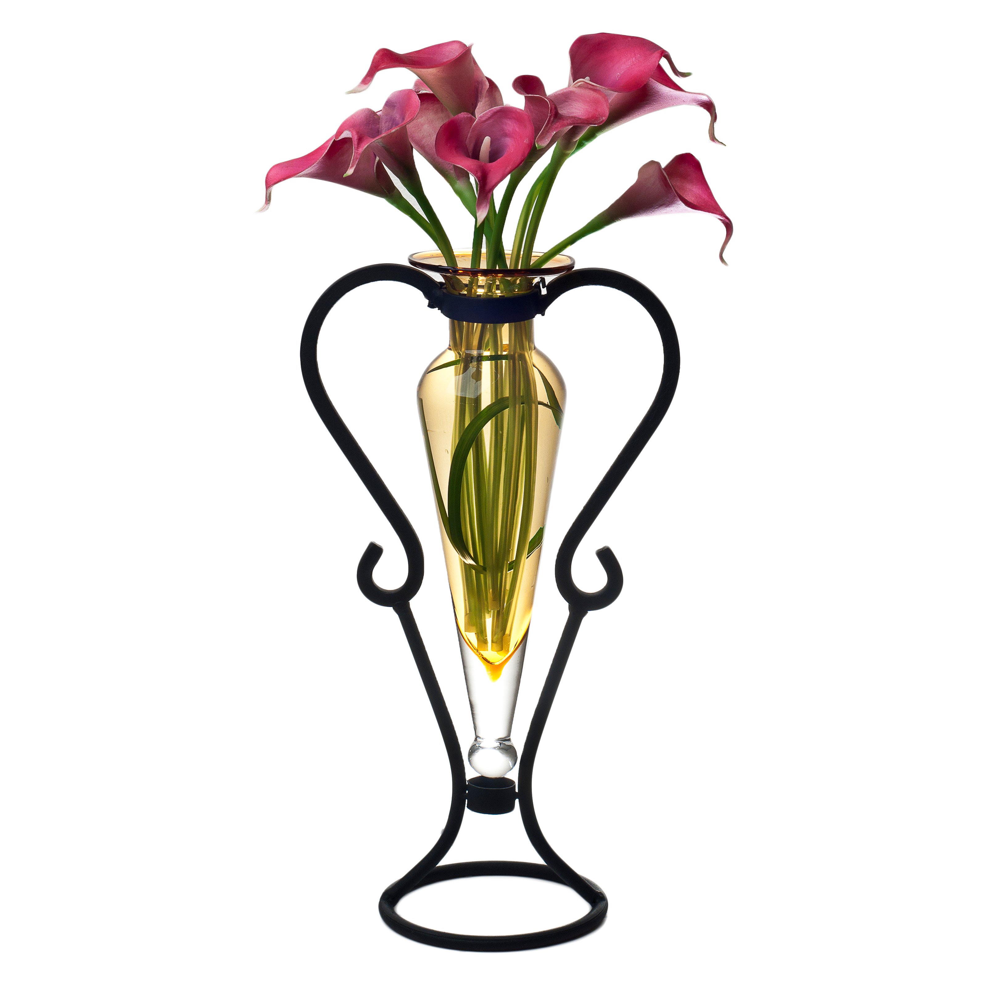 Danya B Amphora Vase With Rustic Stand - Walmart.com - Walmart.com