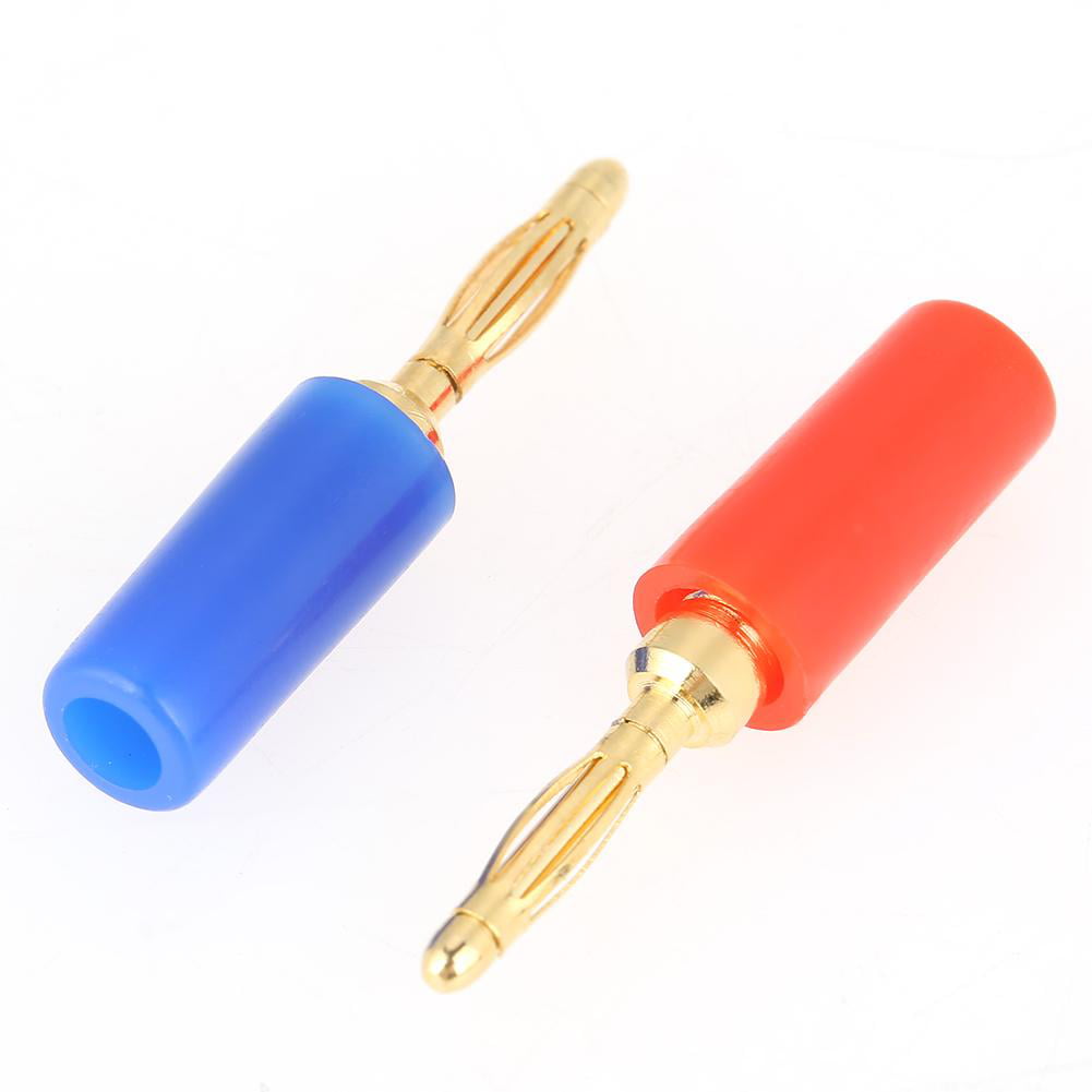 10PCS Copper Male 2.5mm Banana Plug for Instrument Binding Post Probes 