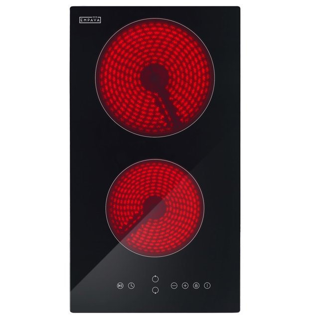 Estufa eléctrica infrarroja Cooktop Empava 3000W con 2 quemadores
