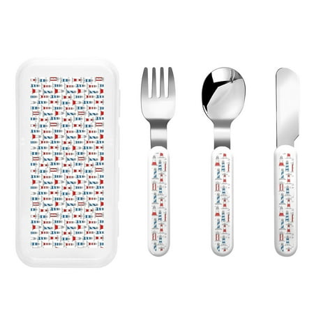 

Rateoe Lighthouse And Beacon for Stainless Steel Kids Silverware Set - Child and Toddler Safe Flatware - Children s Knife Fork And Spoon Set