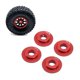 thumbnail image 5 of 4 Pcs Wheel Rim Adapter Gasket Aluminum Alloy Sturdy Durable Wheel Adapter For Traxxas Udr 1/7 Rc Car Red, 5 of 5