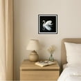 thumbnail image 5 of Moonow7 Swan Wall Art Framed – Small Minimalist Animal Print, Vintage Art Prints for Bedroom, Living Room, Entryway, Gallery Wall Decor, Zen Aesthetic Home Decor for Women, Size 12x12”, 5 of 14