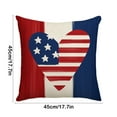 thumbnail image 3 of OutmaxHome 4th of July Pillow Covers 18x18 Independence Day Memorial Day Outdoor Decor Throw Pillows for Couch American Flag Patriotic Star and Stripes Pillowcase Decorative Cushion Case for Sofa, 3 of 6