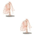 thumbnail image 4 of tssuouriy Exquisite Craft Tree Desktop Ornament - Symbol Of Luck Prosperity And Happiness Safe Gemstone Pink 2Set, 4 of 6