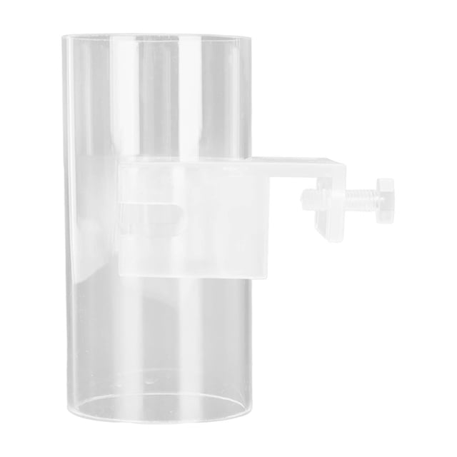 Tubo de alimentación para peces de acuario, acrílico transparente, ajustable, plato flotante para comida.