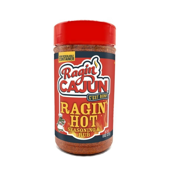 Ragin Cajun Seasoning Rub Hot Ragin (6 Pack) 8 oz