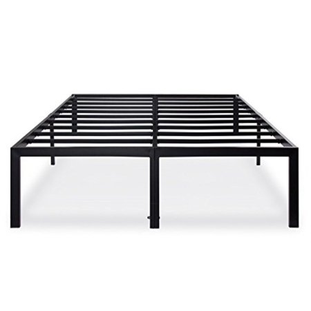 Olee Sleep Heavy Duty Steel Slat Bed Frame, Queen, 18" H